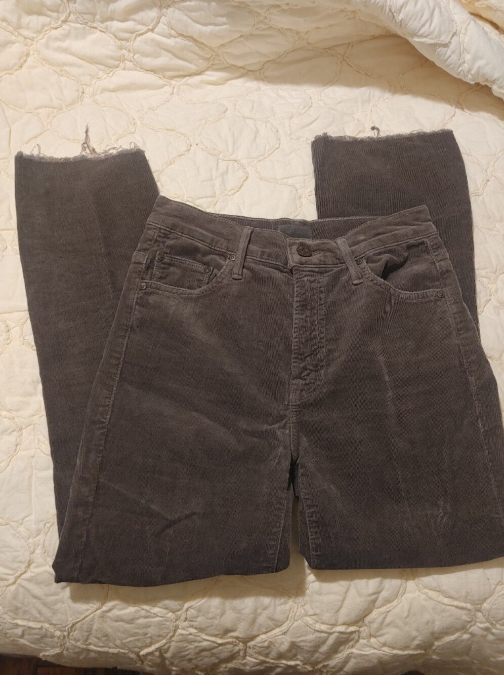 MOTHER Insider Crop Step Fray Size 25